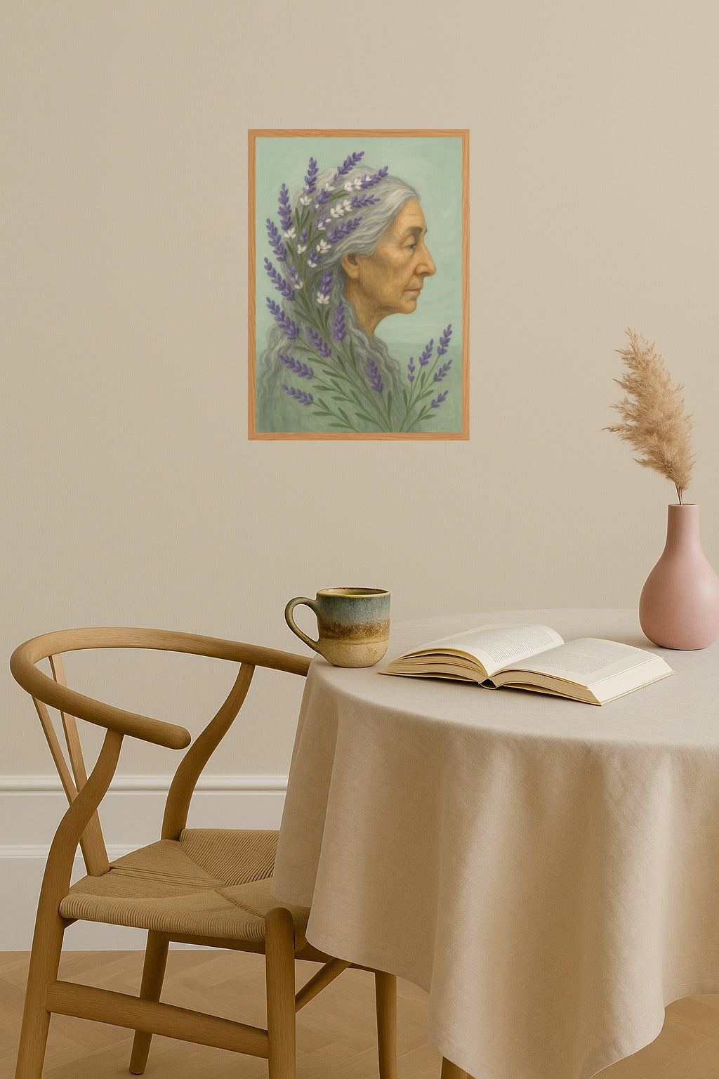 Poster mockup - Single poster in Nordic interior