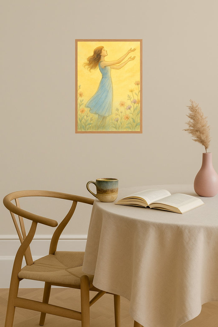 Poster mockup - Single poster in Nordic interior