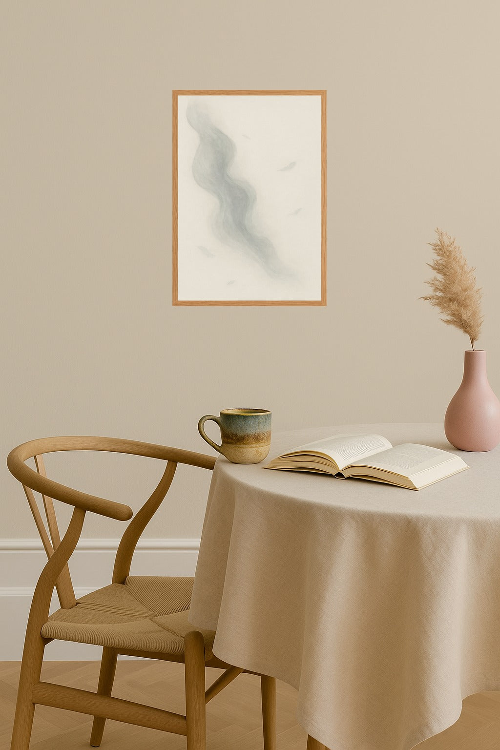 Poster mockup - Single poster in Nordic interior