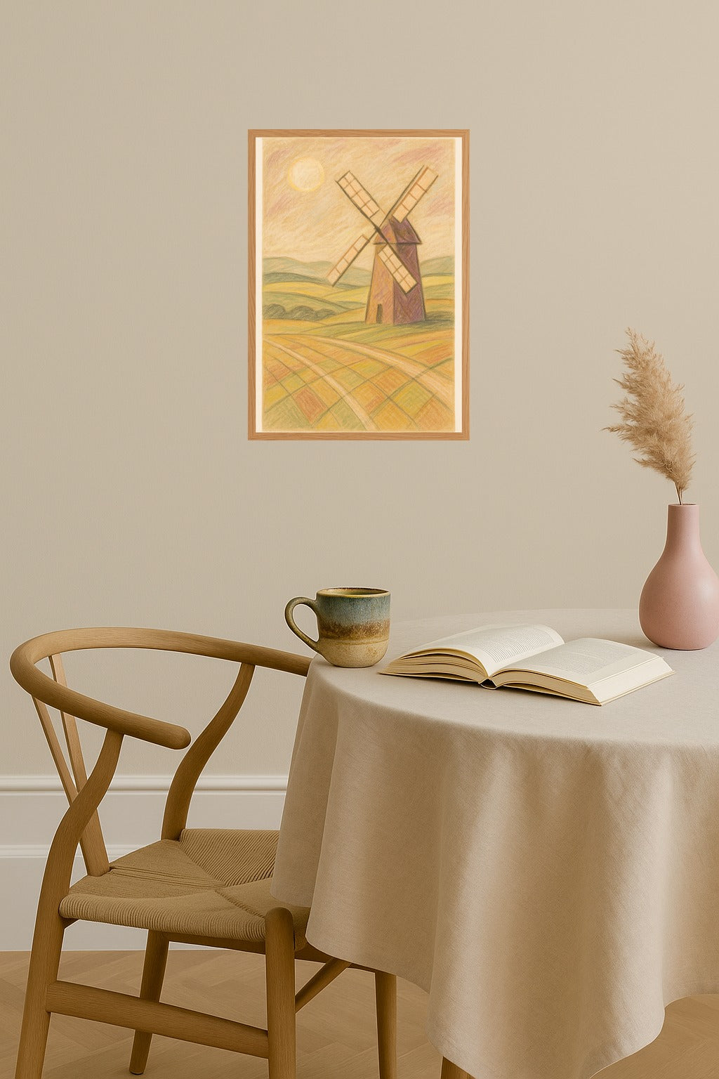 Poster mockup - Single poster in Nordic interior