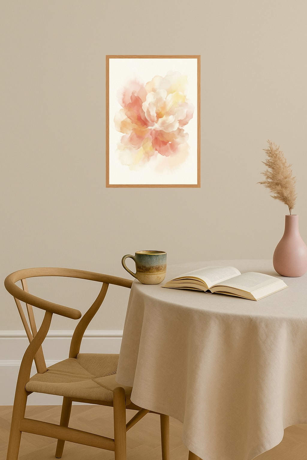 Poster mockup - Single poster in Nordic interior