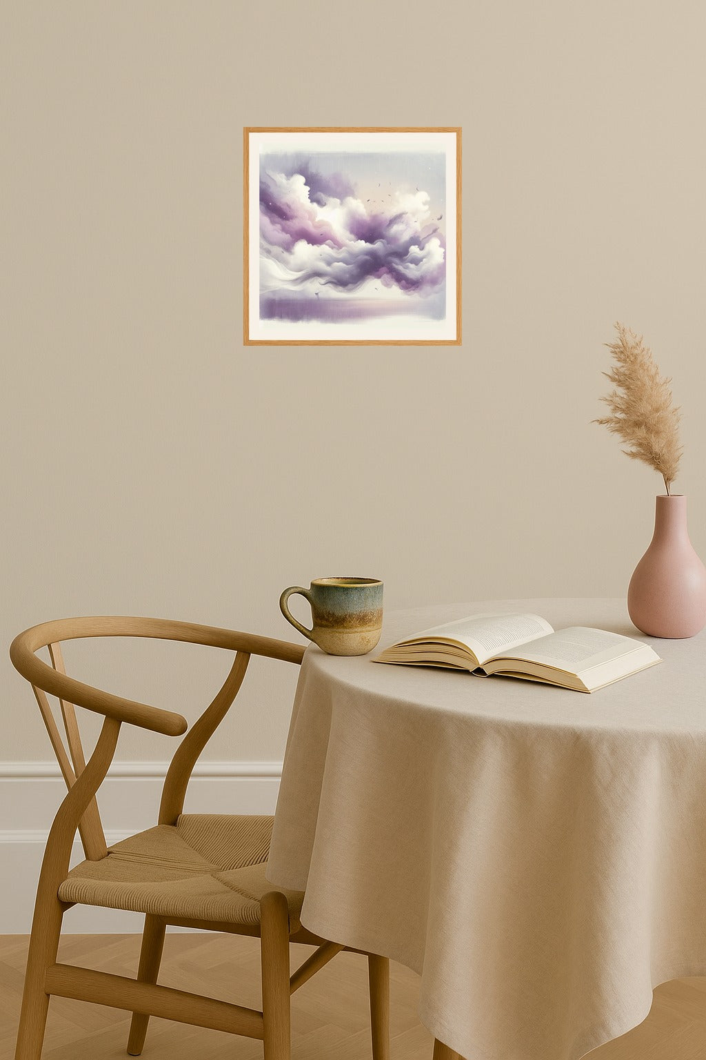 Poster mockup - Single poster in Nordic interior