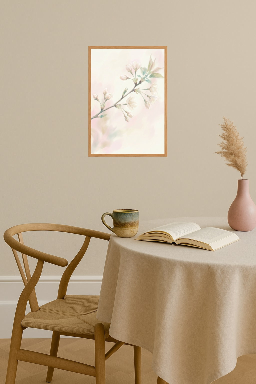 Poster mockup - Single poster in Nordic interior