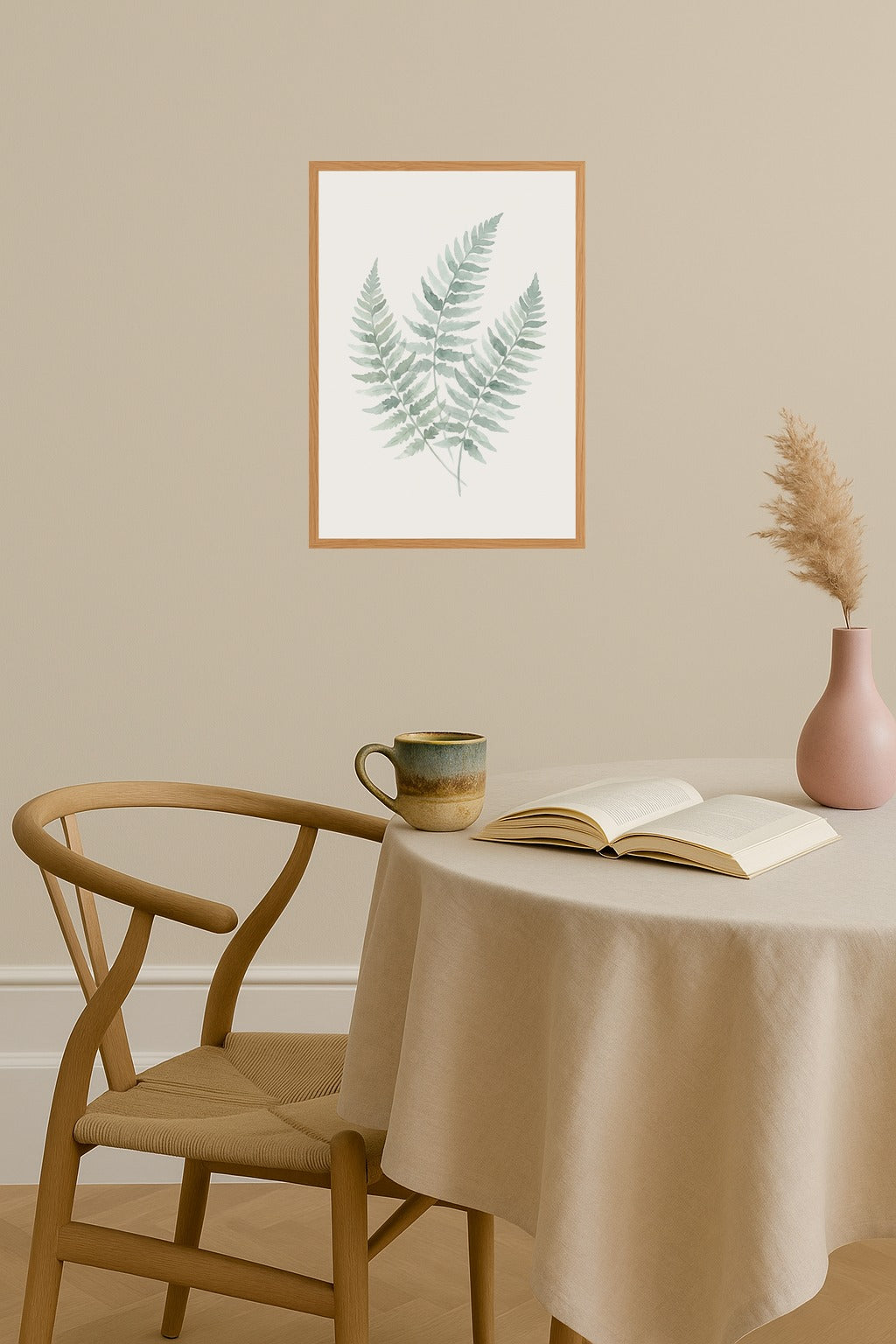 Poster mockup - Single poster in Nordic interior