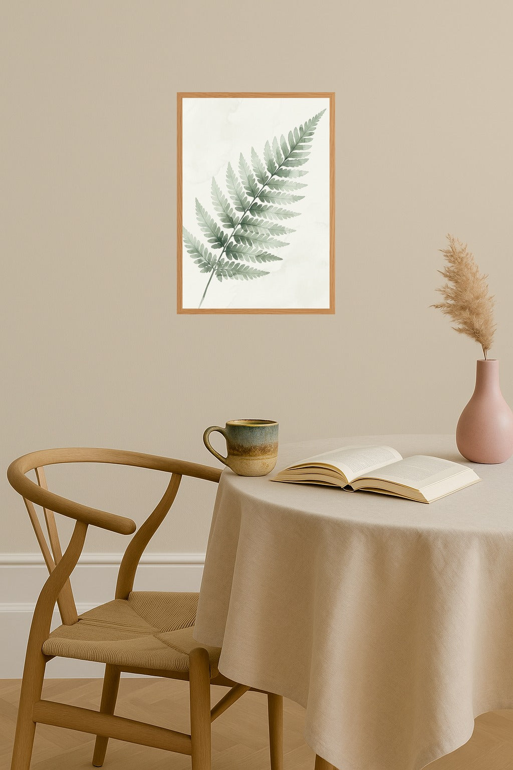 Poster mockup - Single poster in Nordic interior