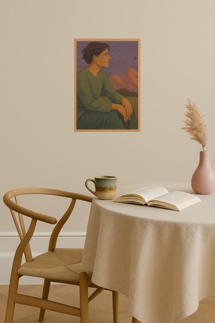 Poster mockup - Single poster in Nordic interior