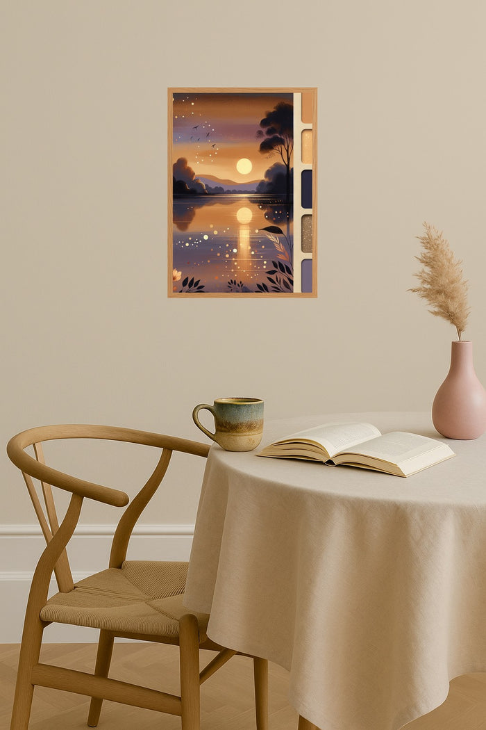 Poster mockup - Single poster in Nordic interior