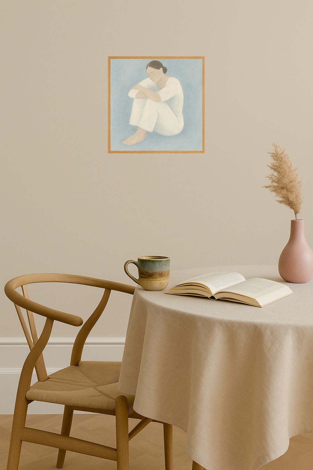 Poster mockup - Single poster in Nordic interior