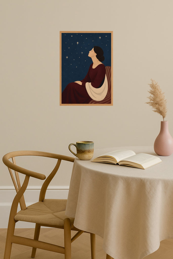 Poster mockup - Single poster in Nordic interior