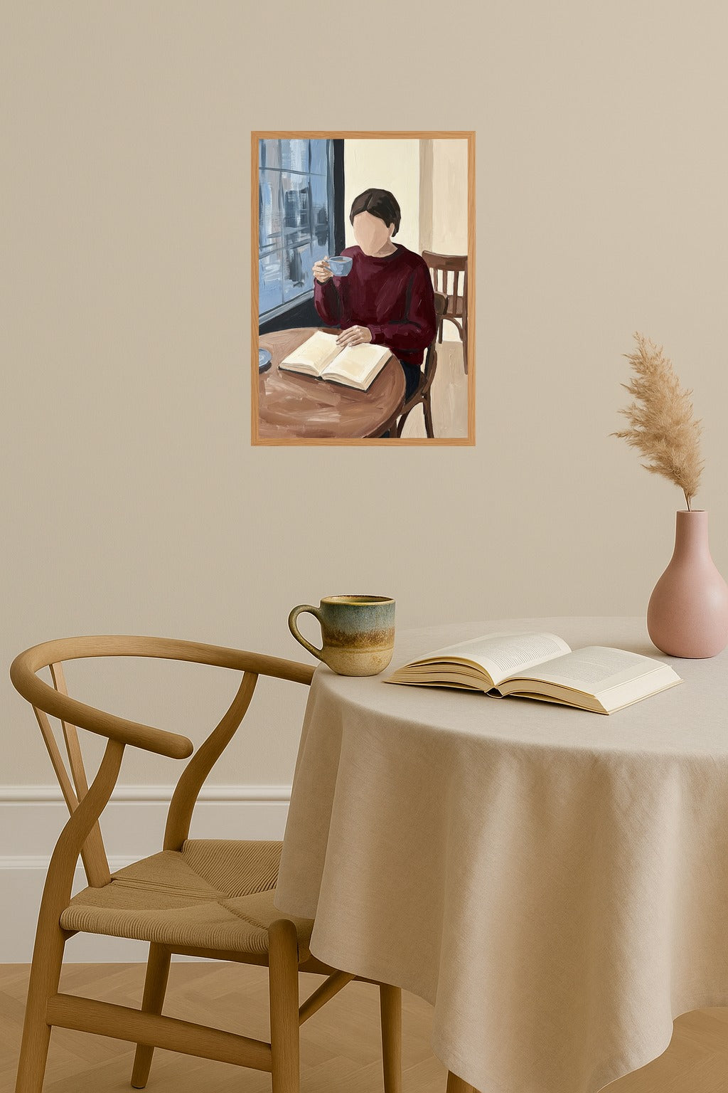 Poster mockup - Single poster in Nordic interior