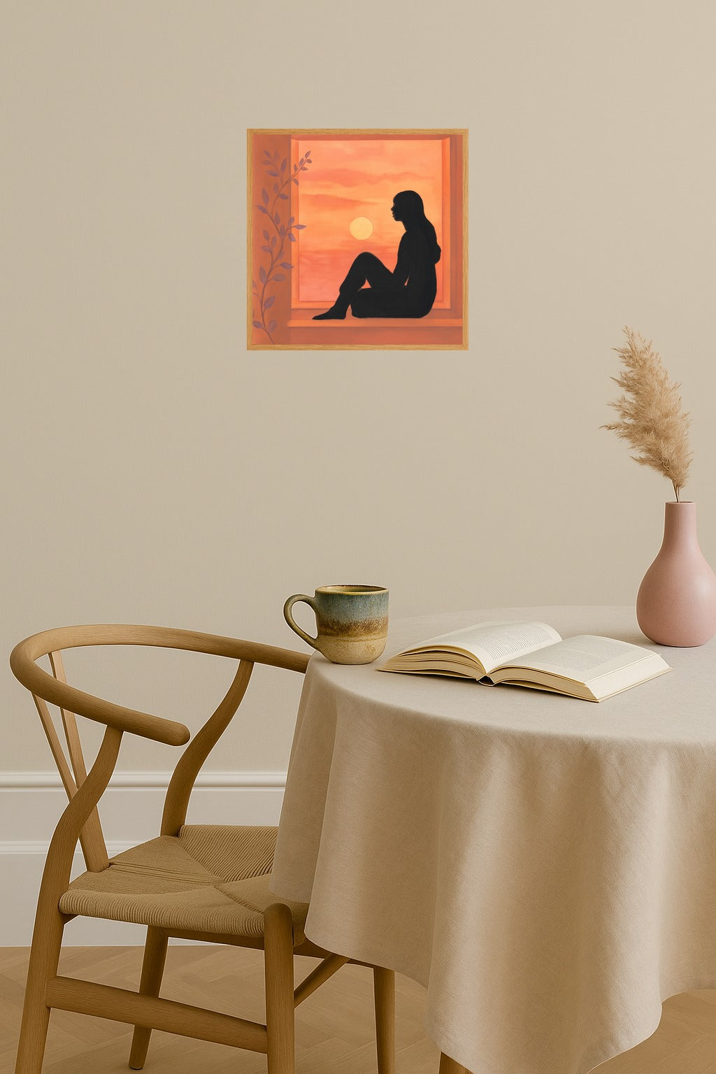 Poster mockup - Single poster in Nordic interior