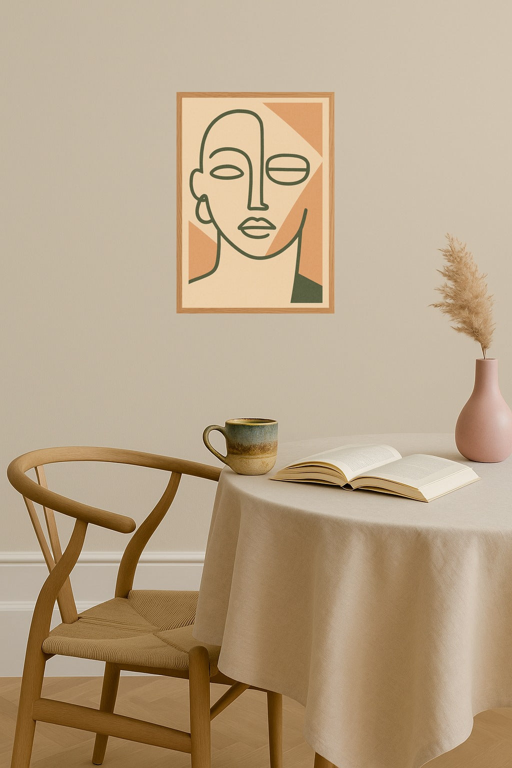 Poster mockup - Single poster in Nordic interior