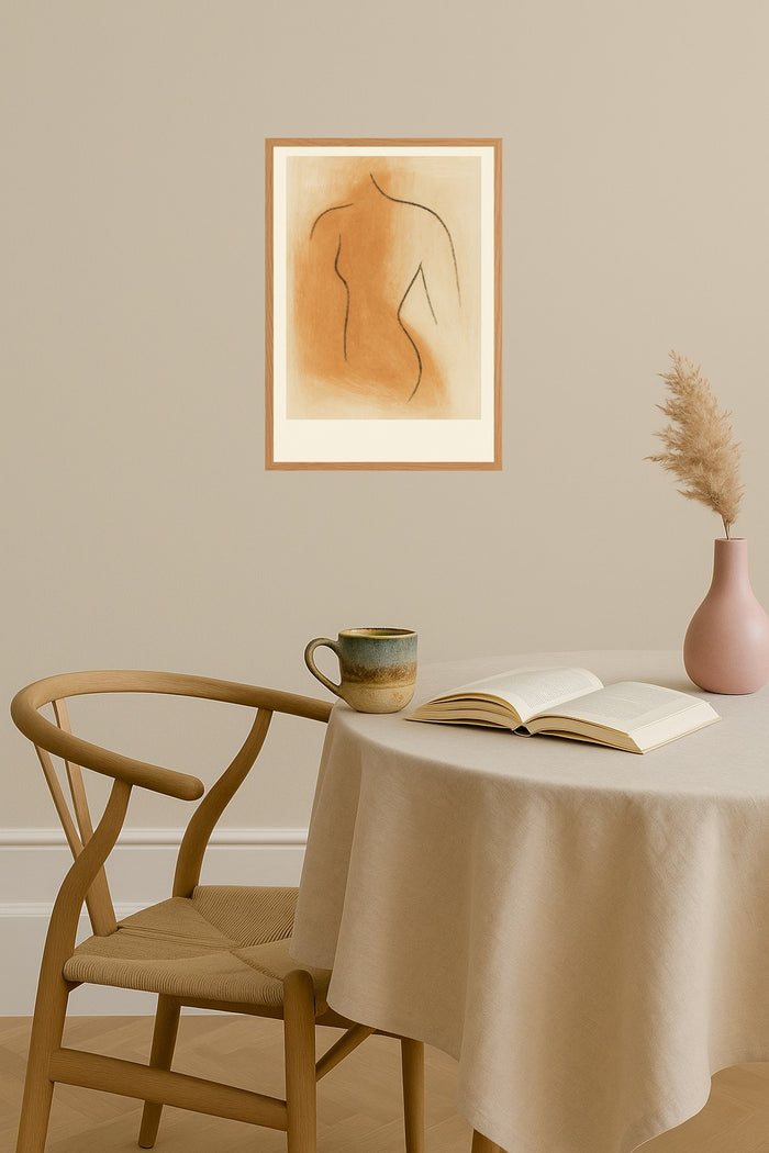 Poster mockup - Single poster in Nordic interior