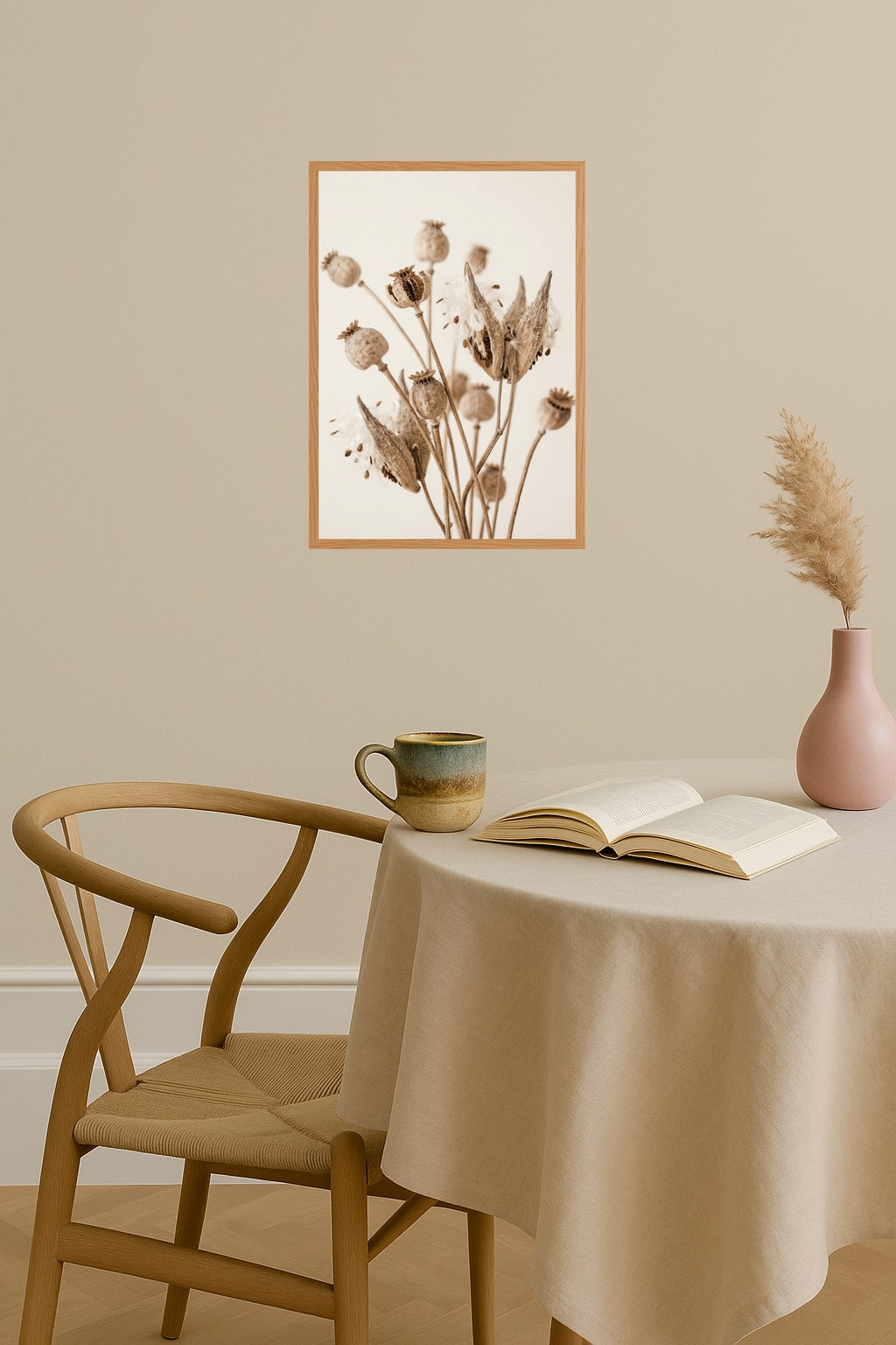 Poster mockup - Single poster in Nordic interior