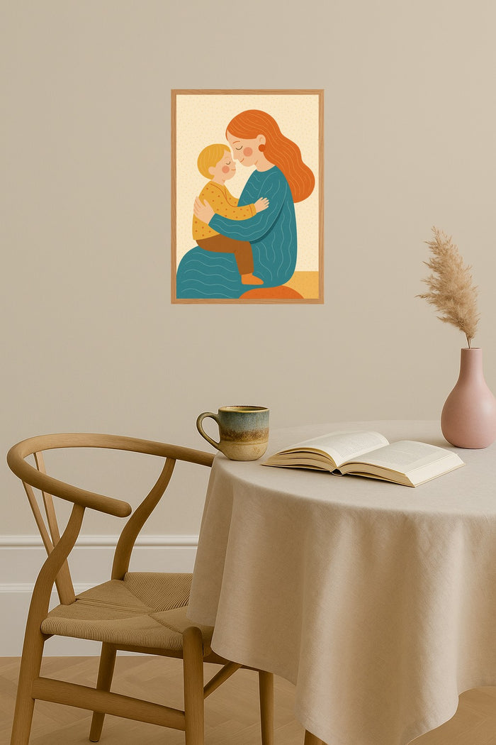 Poster mockup - Single poster in Nordic interior