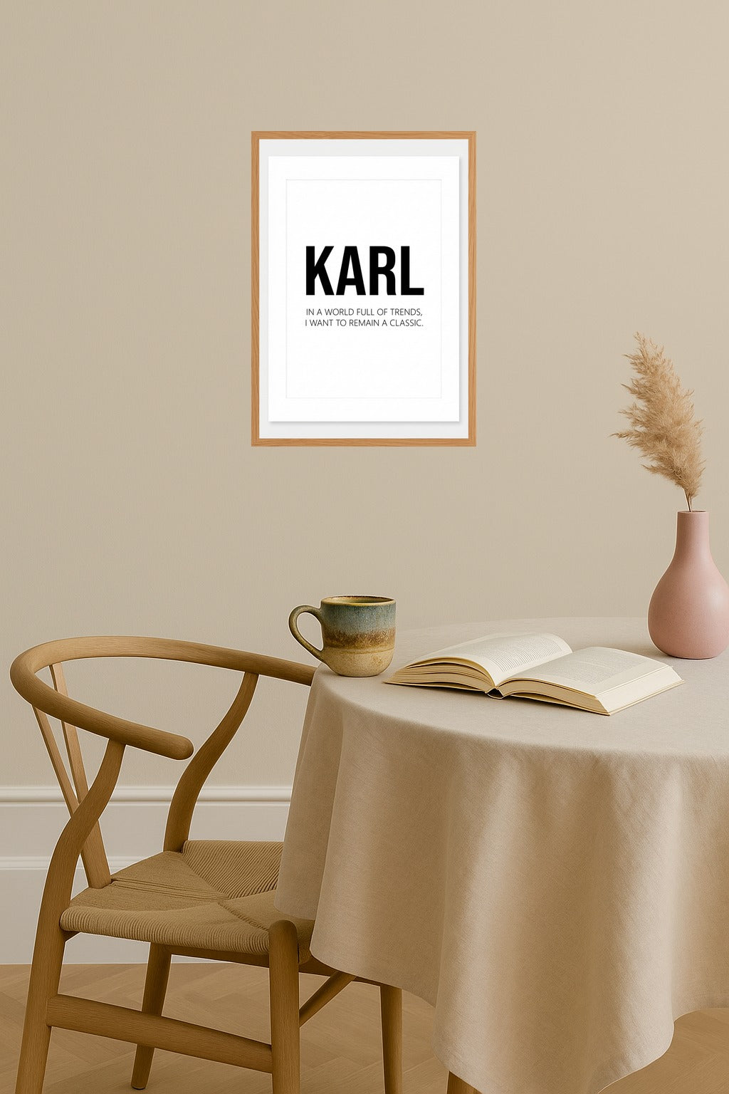 Poster mockup - Single poster in Nordic interior