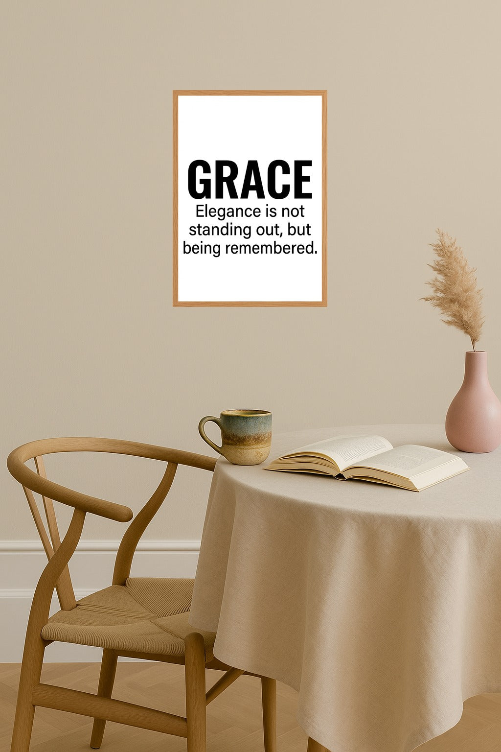 Poster mockup - Single poster in Nordic interior