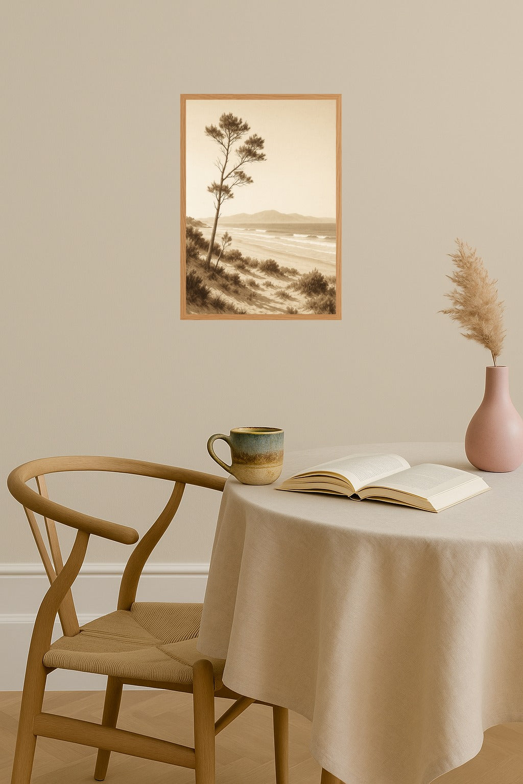 Poster mockup - Single poster in Nordic interior