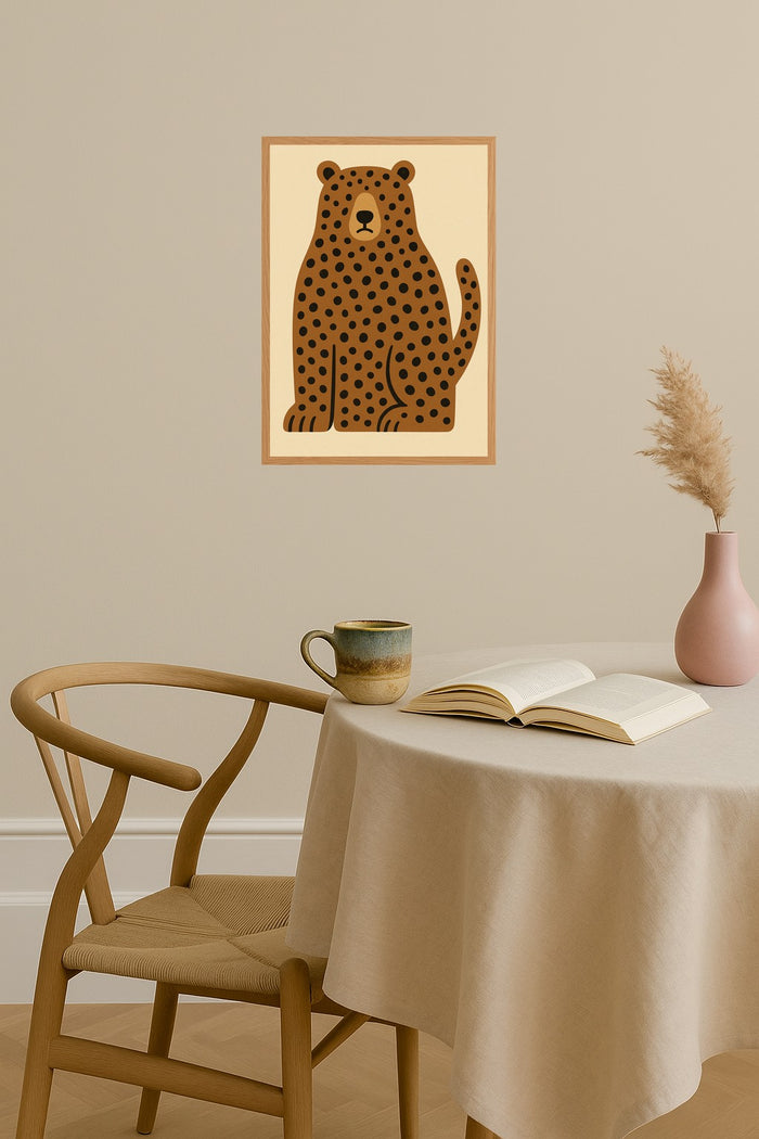 Poster mockup - Single poster in Nordic interior