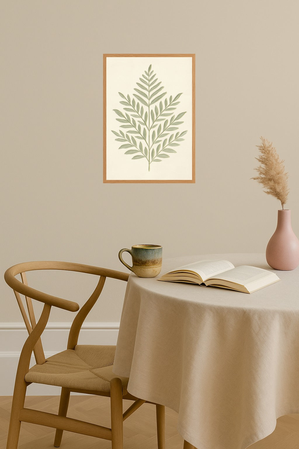 Poster mockup - Single poster in Nordic interior