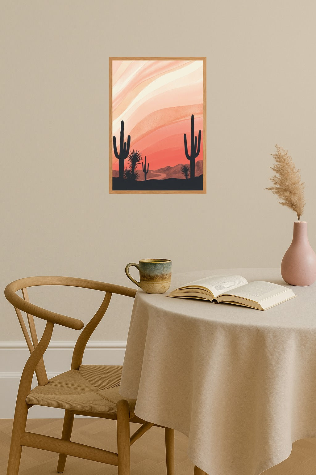 Poster mockup - Single poster in Nordic interior