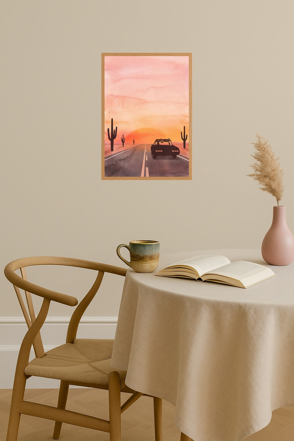 Poster mockup - Single poster in Nordic interior