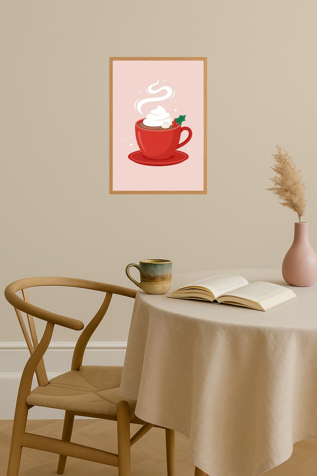 Poster mockup - Single poster in Nordic interior