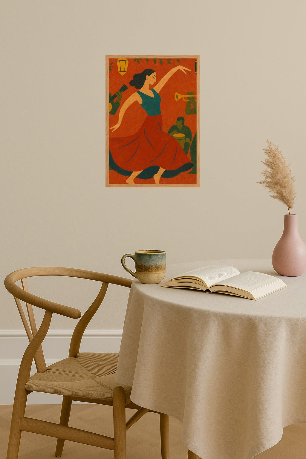 Poster mockup - Single poster in Nordic interior