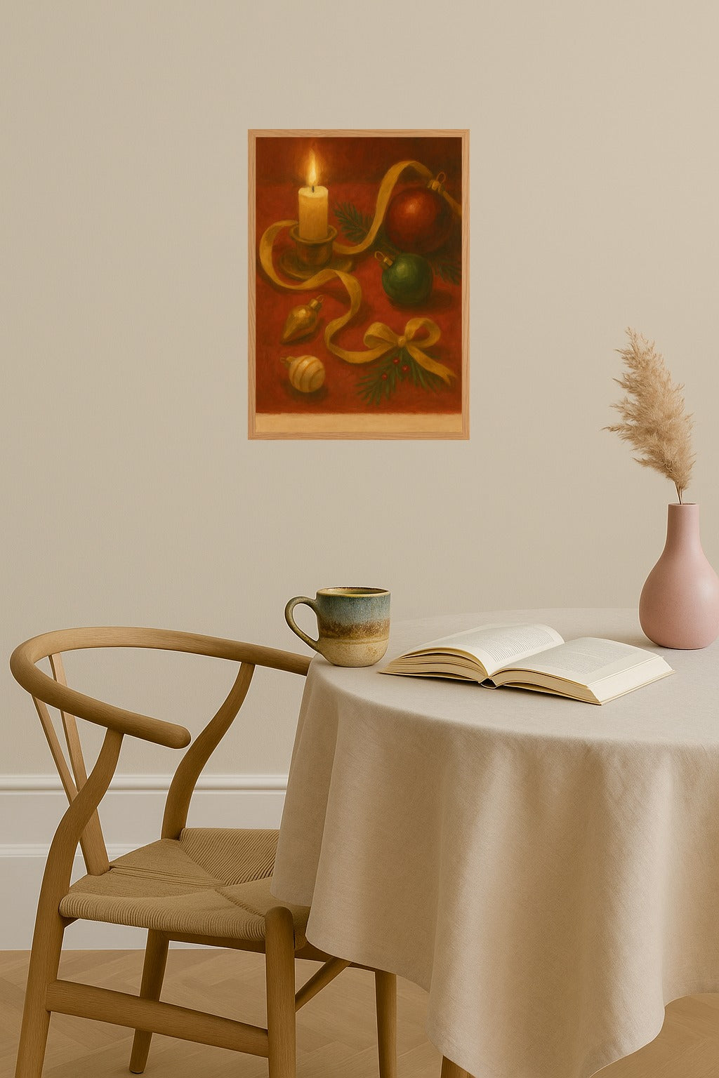 Poster mockup - Single poster in Nordic interior