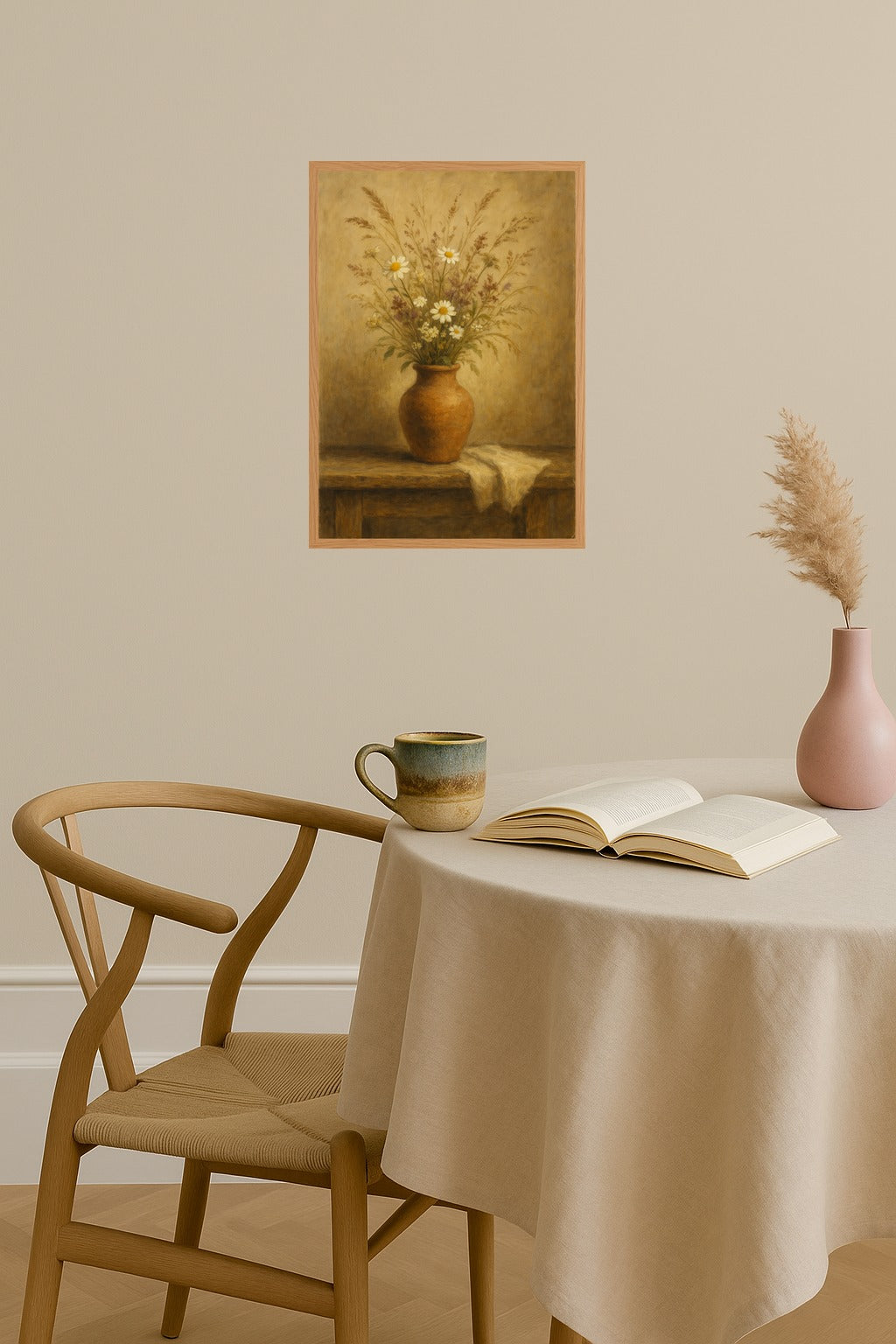 Poster mockup - Single poster in Nordic interior