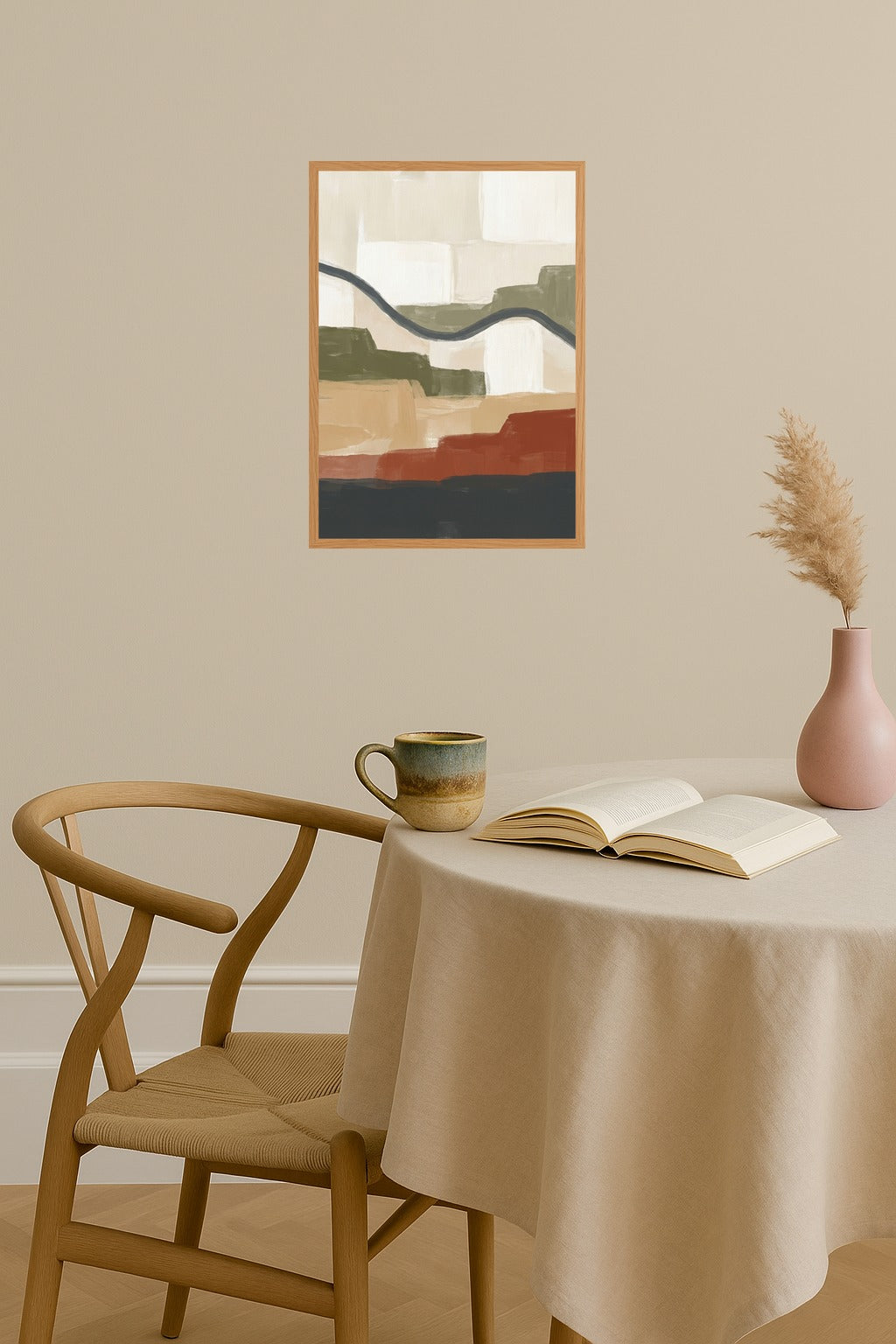 Poster mockup - Single poster in Nordic interior