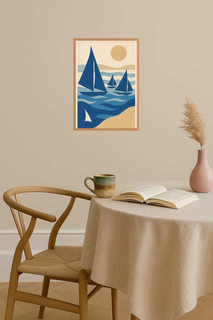 Poster mockup - Single poster in Nordic interior