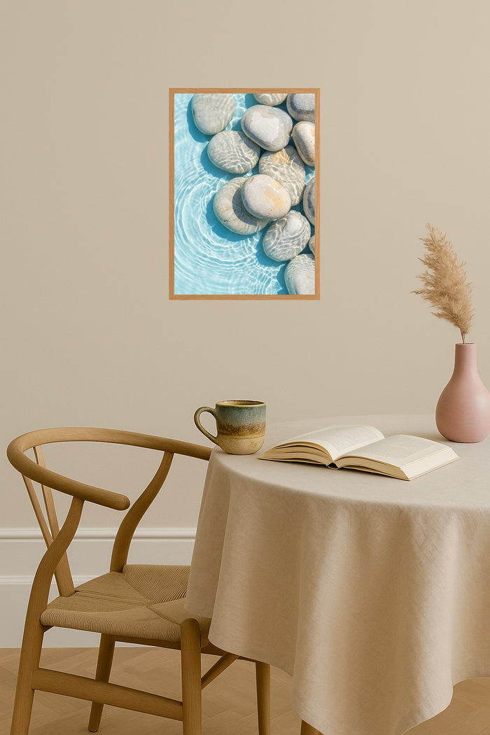 Poster mockup - Single poster in Nordic interior