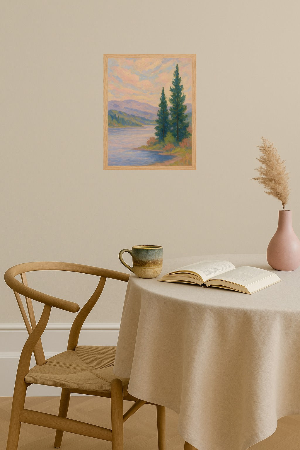 Poster mockup - Single poster in Nordic interior