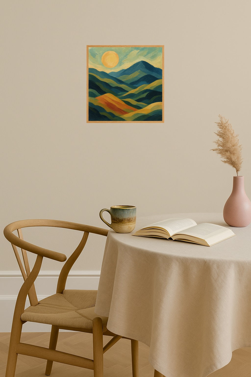 Poster mockup - Single poster in Nordic interior