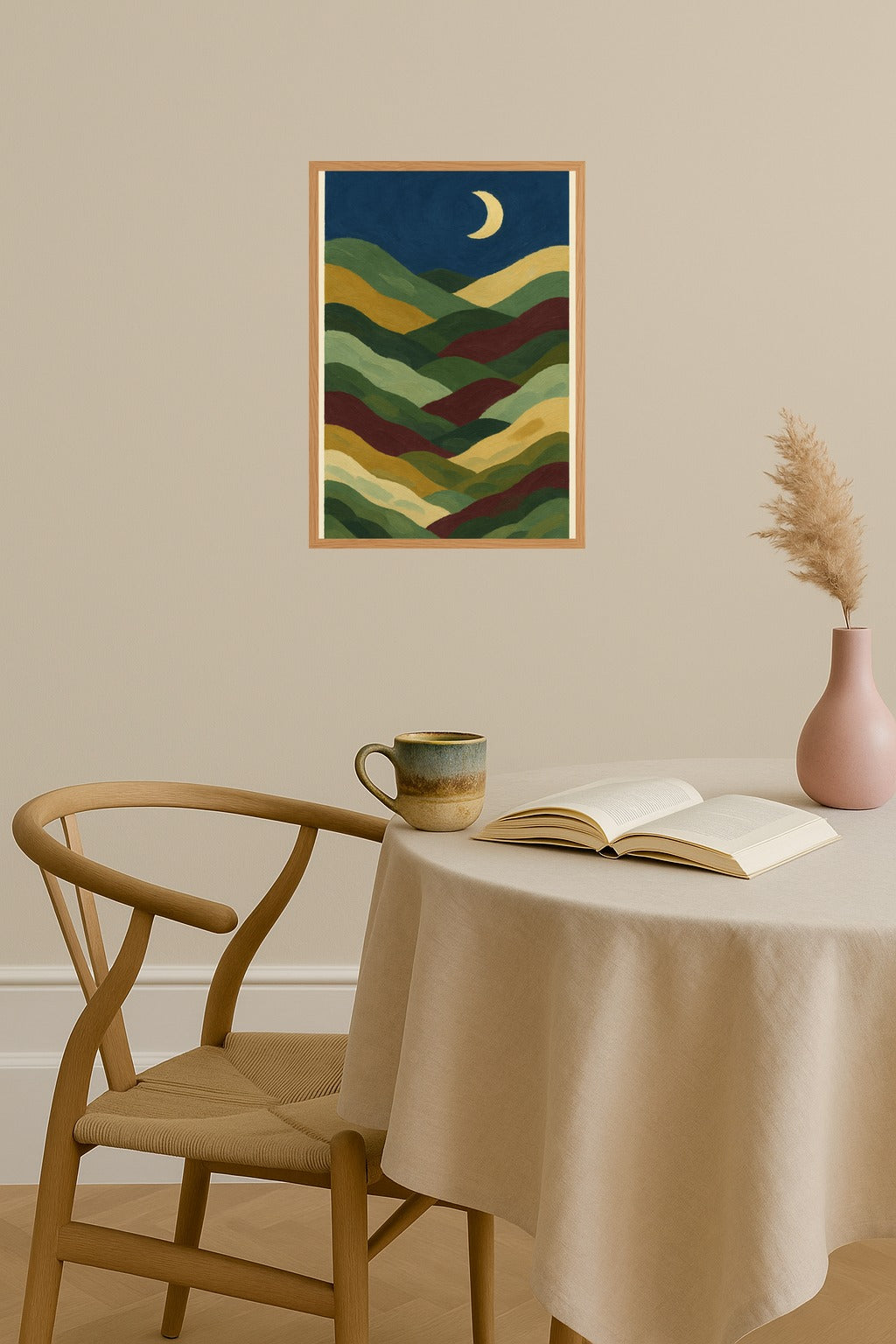 Poster mockup - Single poster in Nordic interior