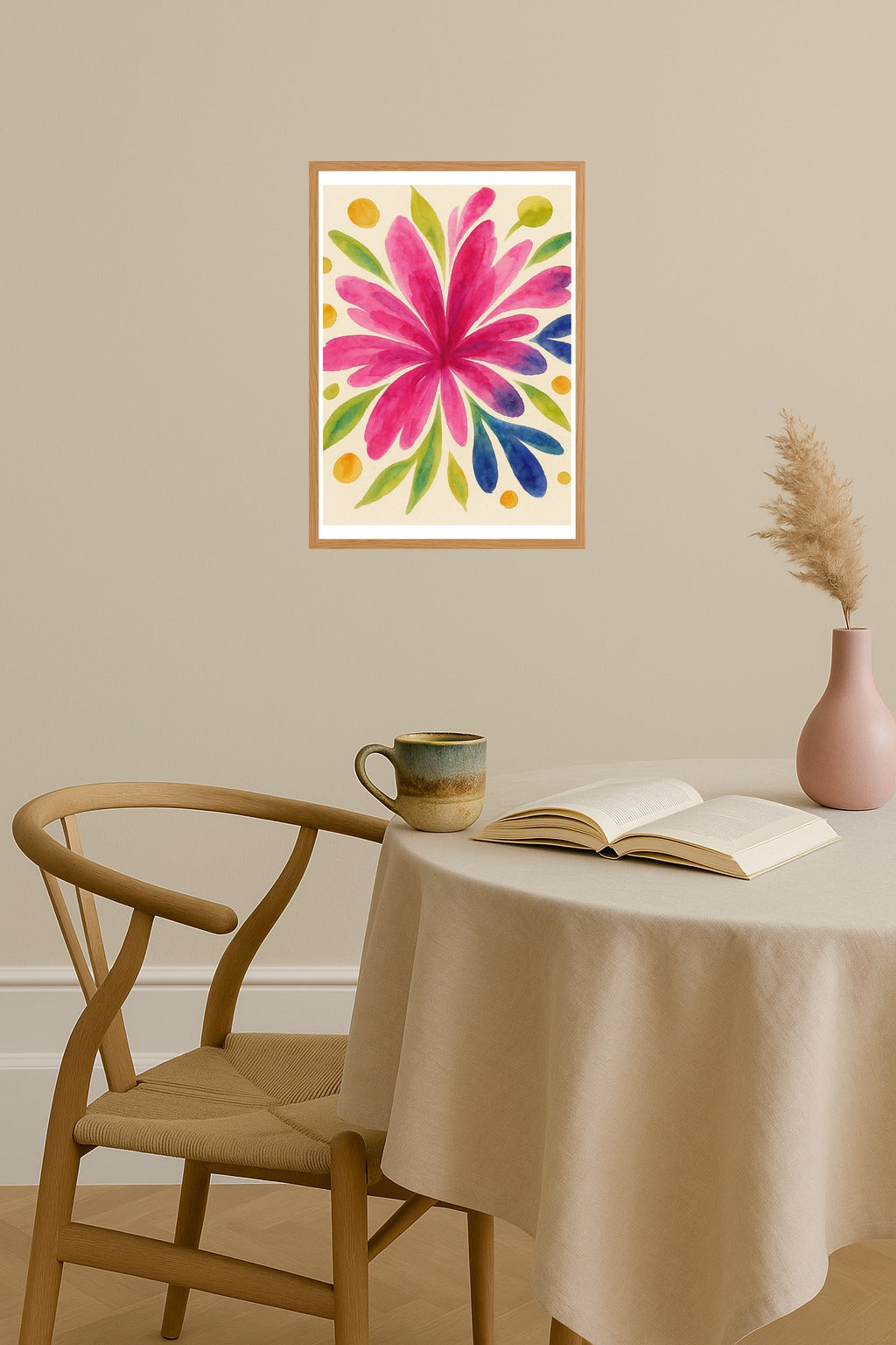 Poster mockup - Single poster in Nordic interior