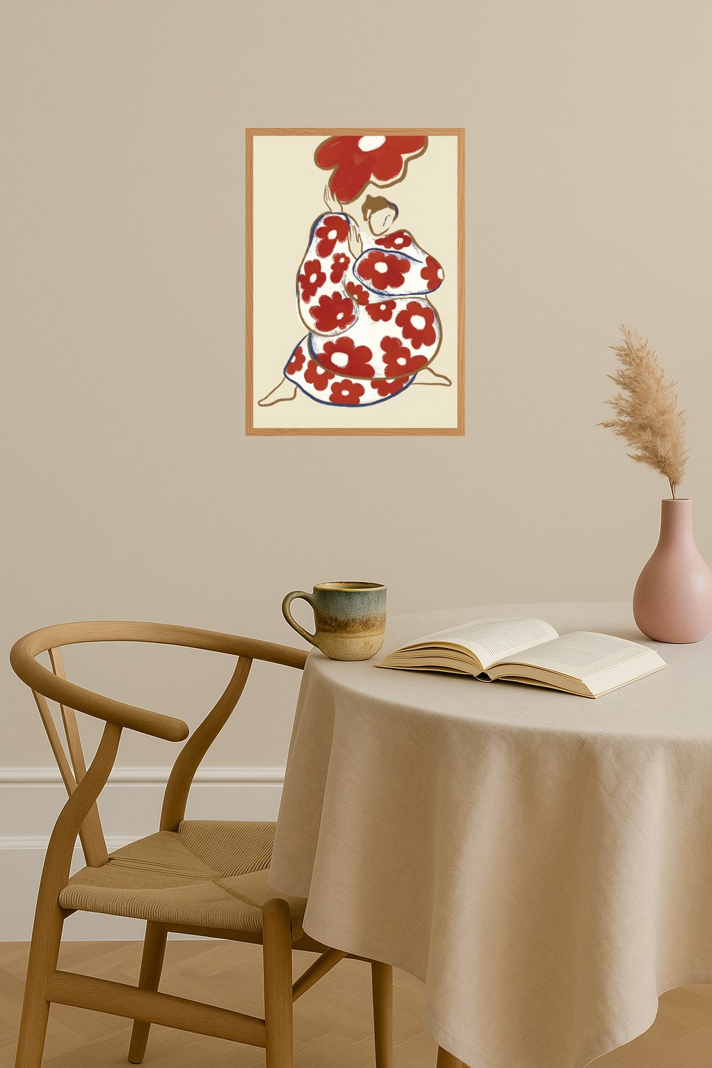 Poster mockup - Single poster in Nordic interior