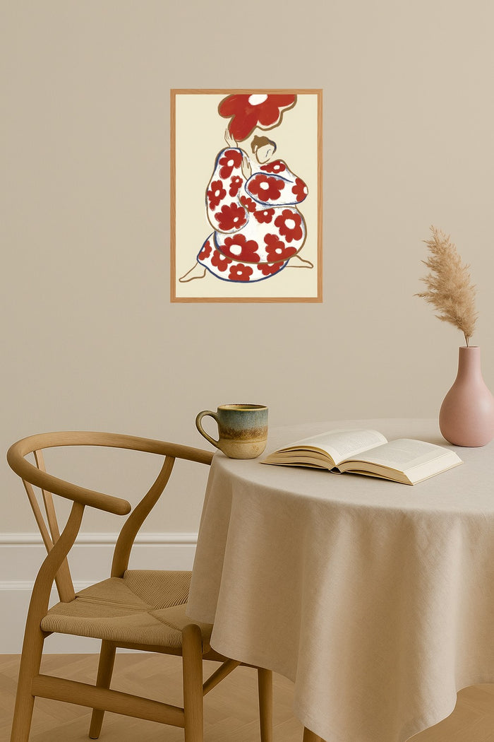 Poster mockup - Single poster in Nordic interior