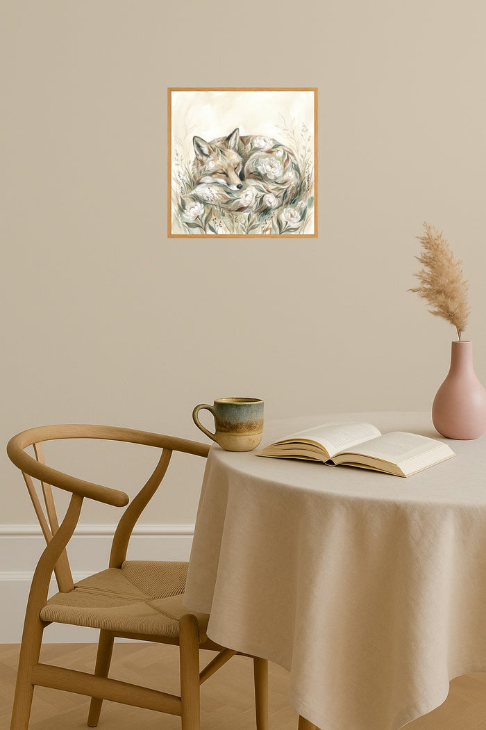Poster mockup - Single poster in Nordic interior