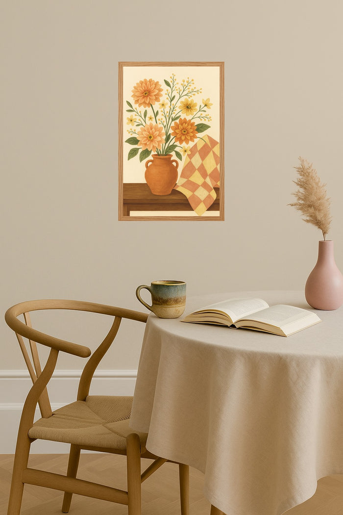 Poster mockup - Single poster in Nordic interior