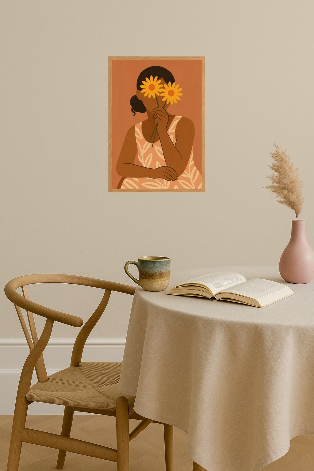 Poster mockup - Single poster in Nordic interior