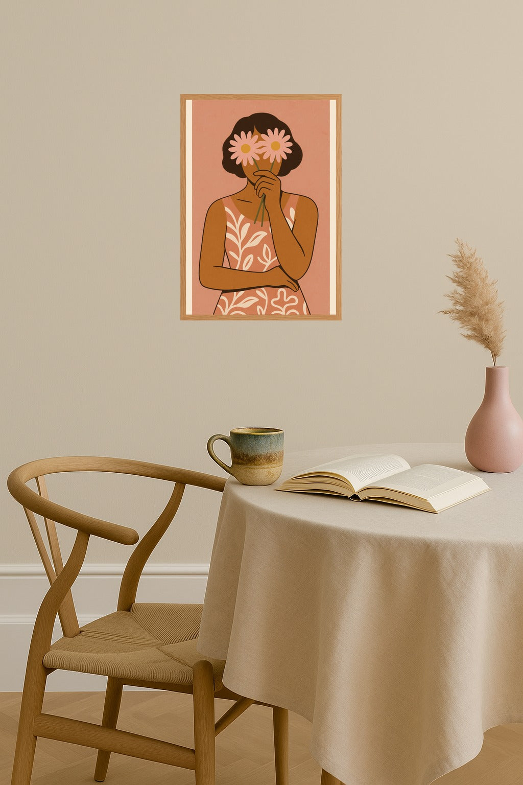 Poster mockup - Single poster in Nordic interior