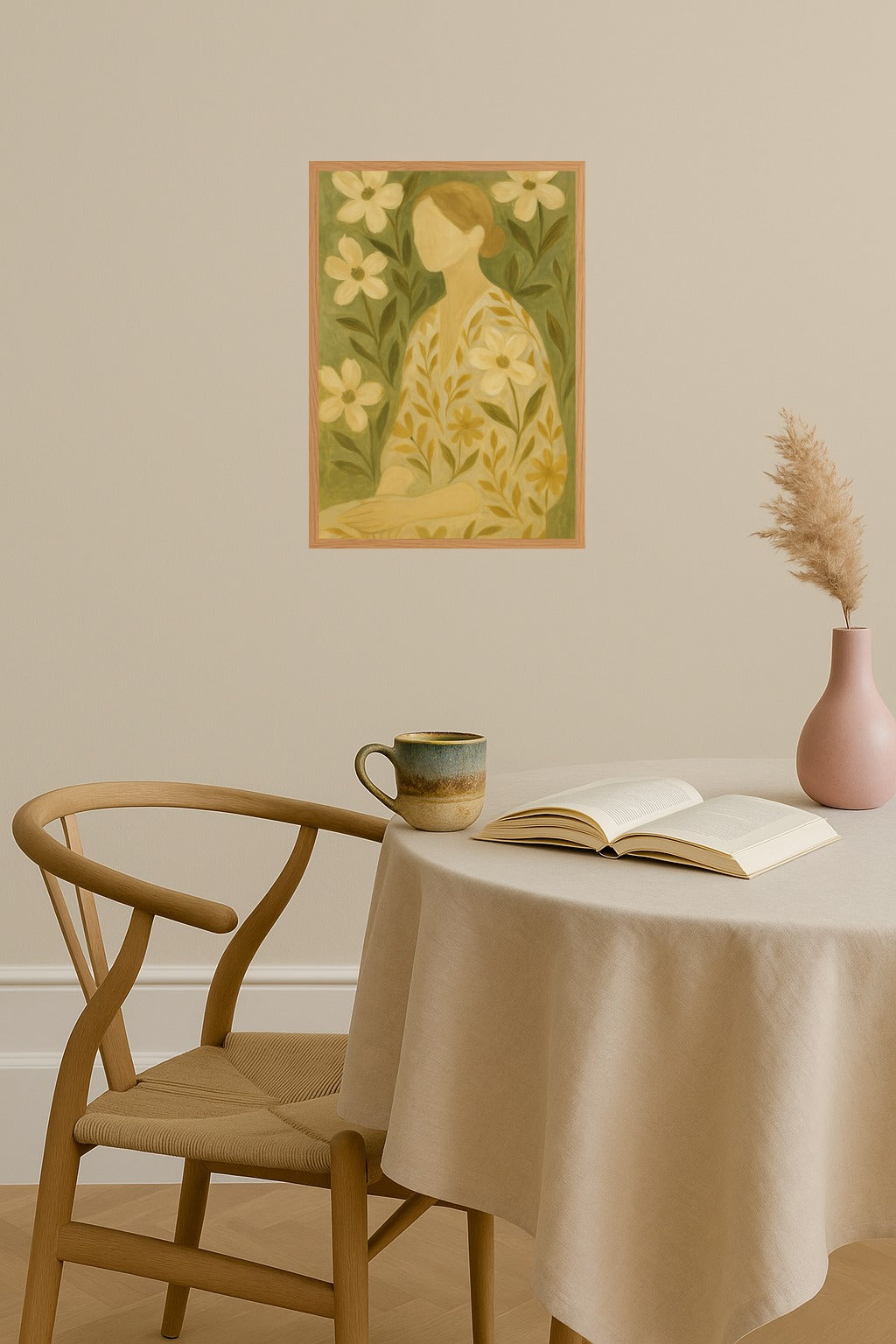 Poster mockup - Single poster in Nordic interior