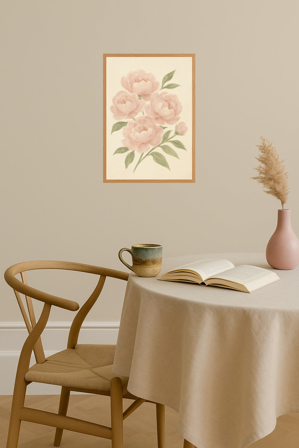 Poster mockup - Single poster in Nordic interior