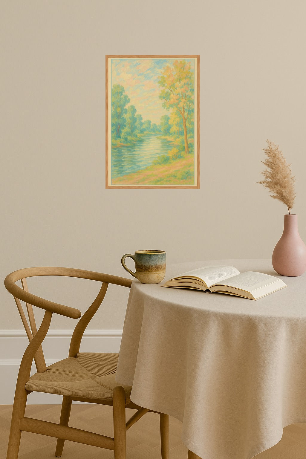 Poster mockup - Single poster in Nordic interior