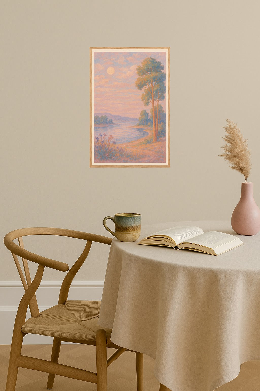 Poster mockup - Single poster in Nordic interior