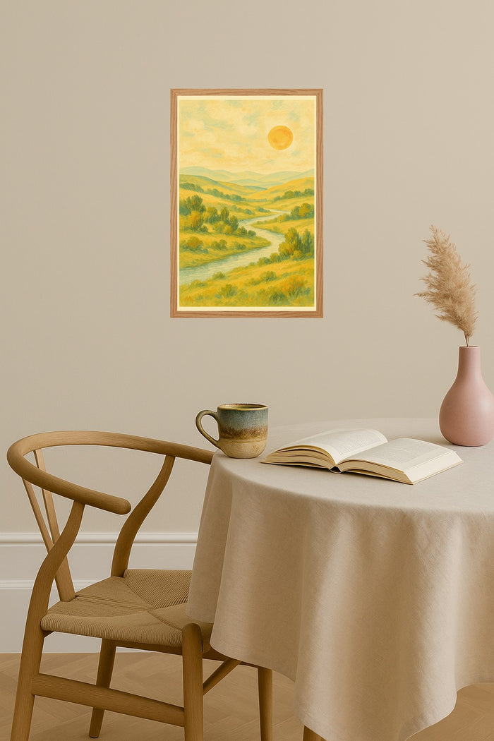 Poster mockup - Single poster in Nordic interior