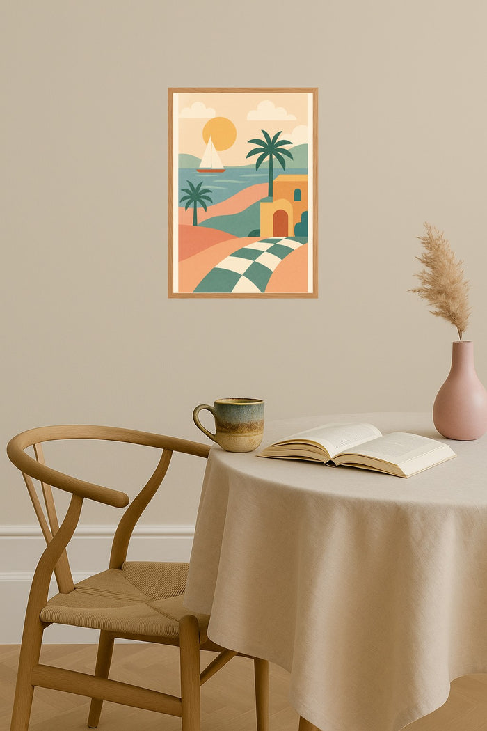 Poster mockup - Single poster in Nordic interior