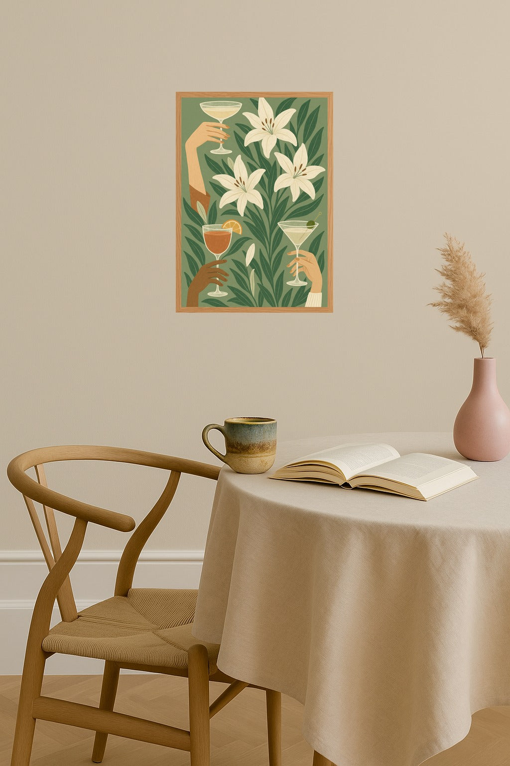 Poster mockup - Single poster in Nordic interior